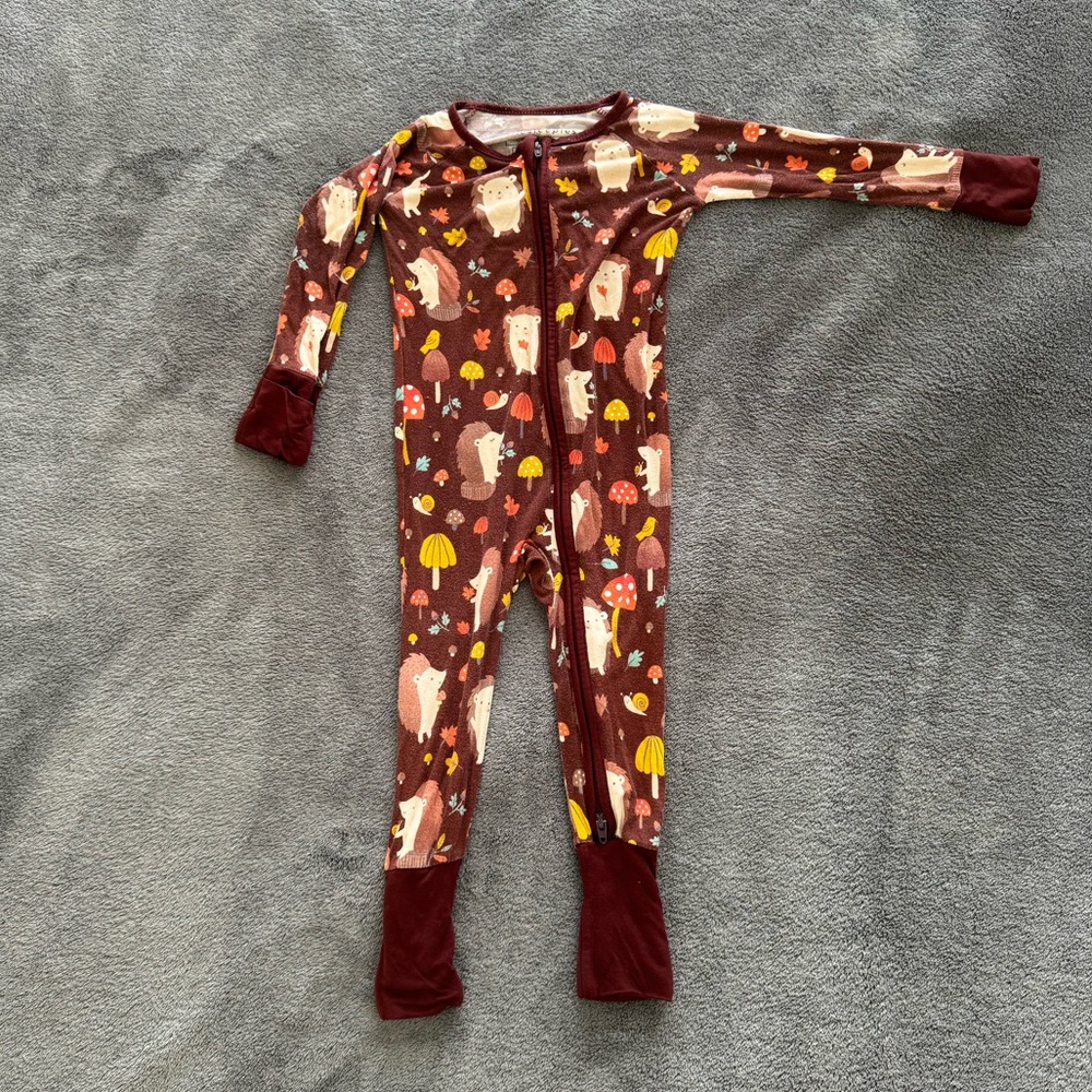 Little Sleepies “Happy Hedgehogs” Zippie 6-12mo